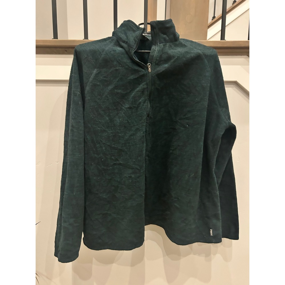 Woolrich Wide Wale Corduroy Vest & Eddie Bauer‎ Fleece Bundle Womens XL Green